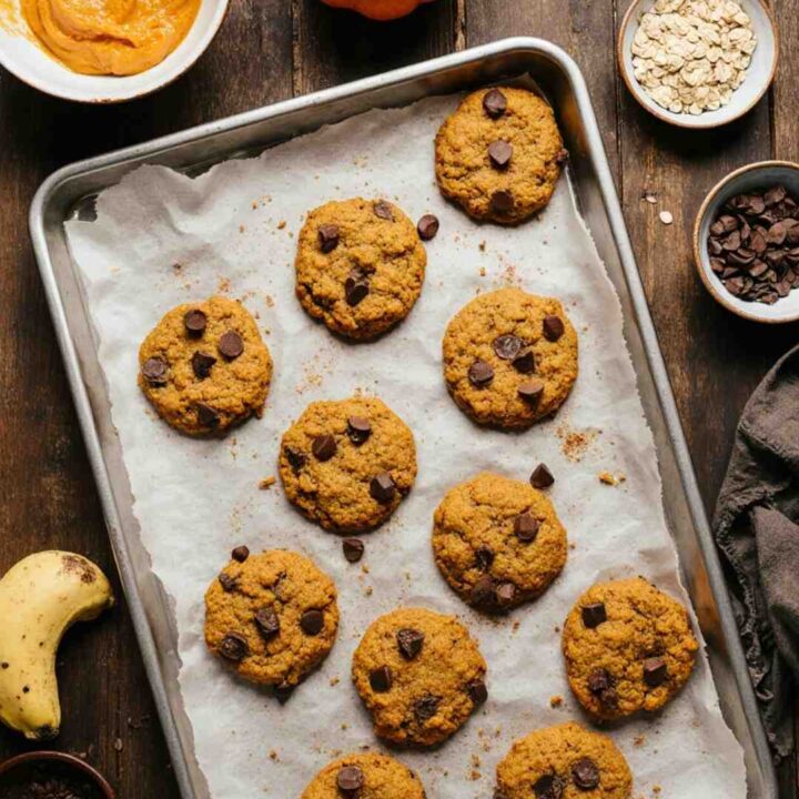 3-Ingredient Pumpkin Banana Cookies
