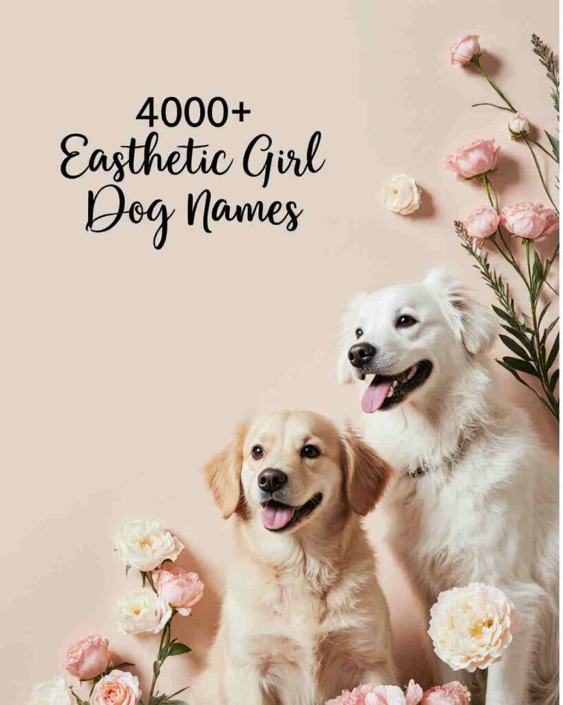 aesthetic girl dog names