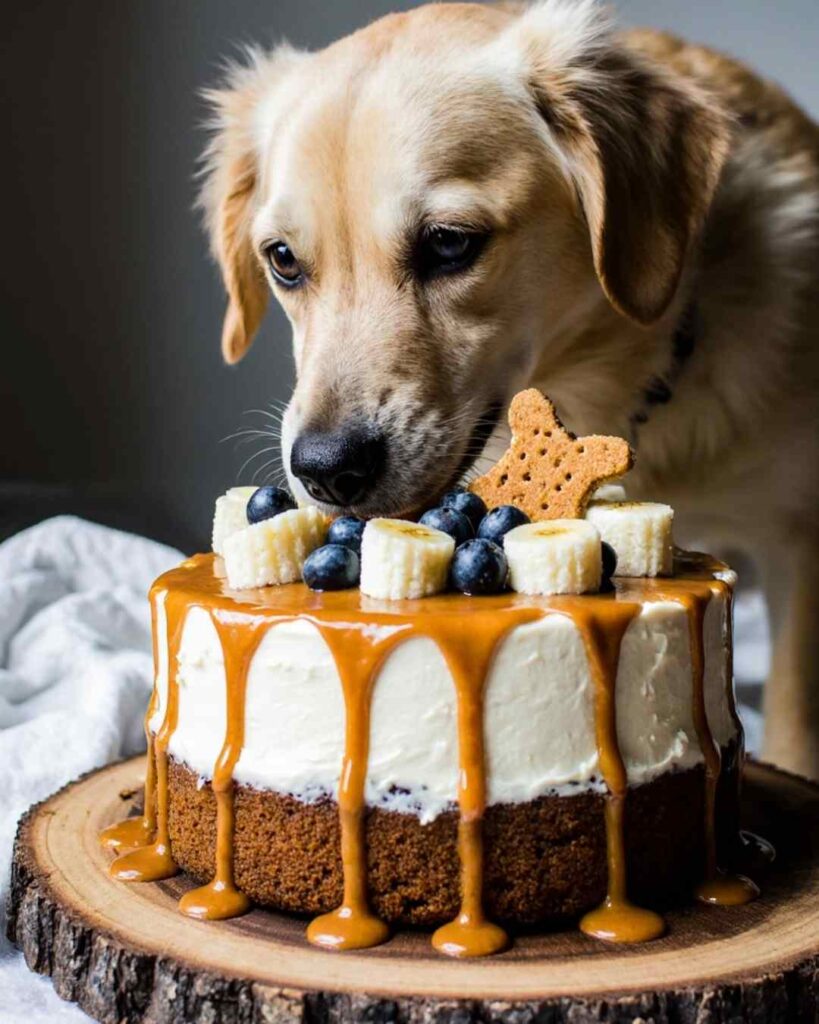Homemade Peanut Butter Dog Cake Recipe