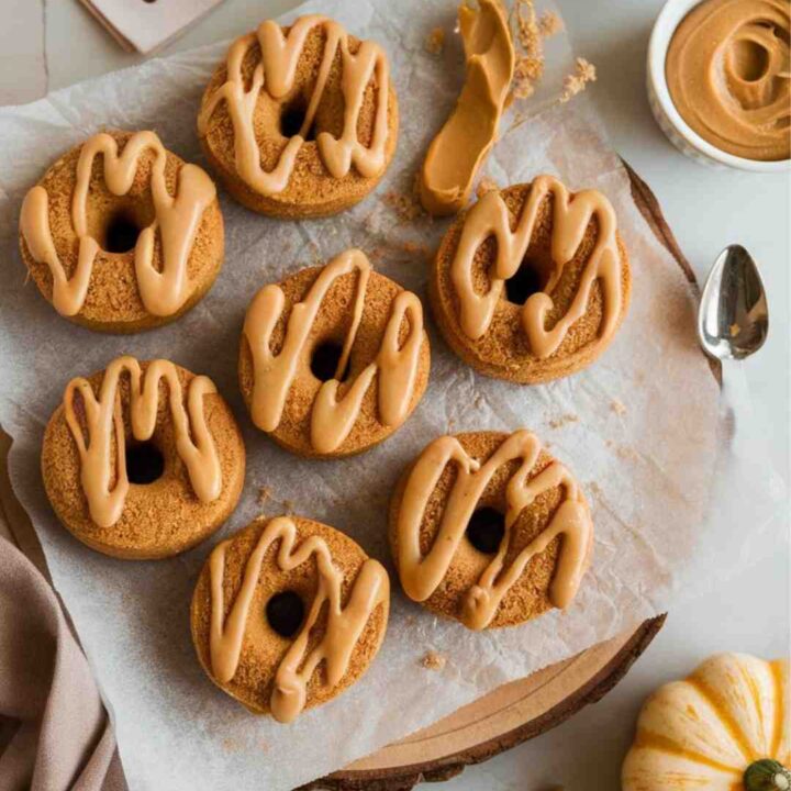 Peanut Butter and Pumpkin Dog Donuts