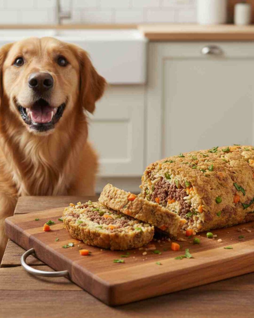 homemade beef dog food roll