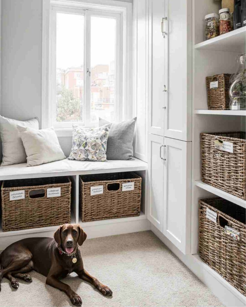 6. Indoor Dog Room Ideas with Smart Storage