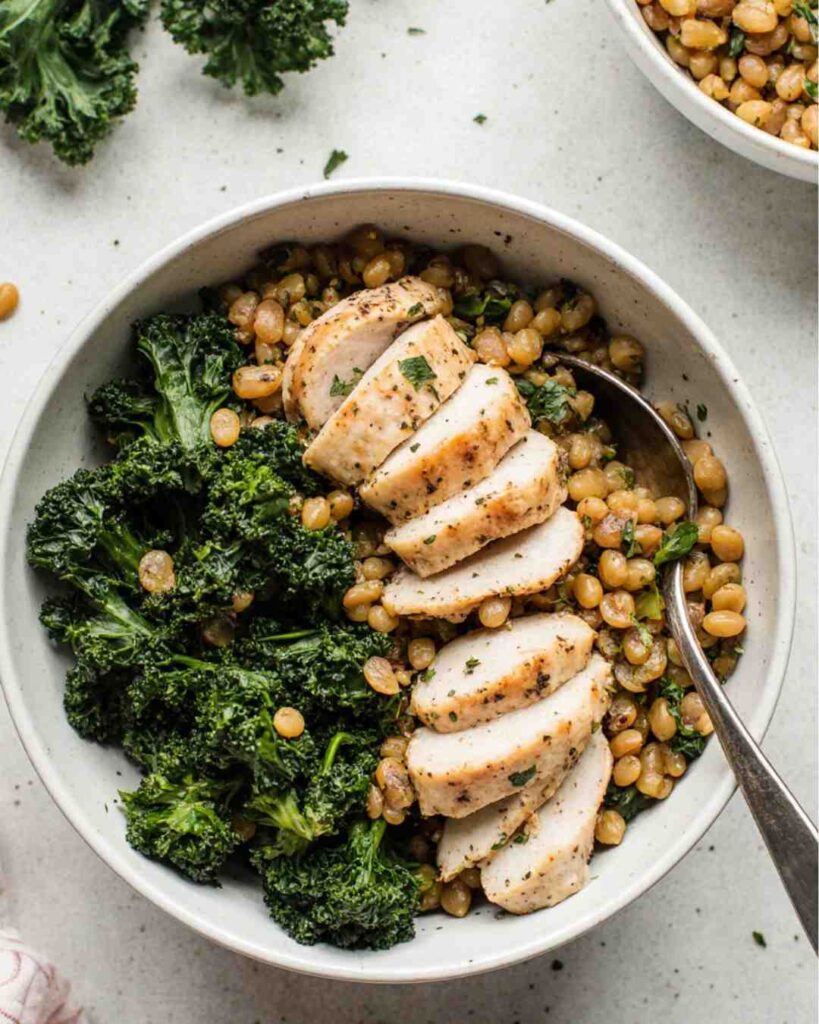 Chicken, Lentils & Kale (High Fiber, Low Fat)