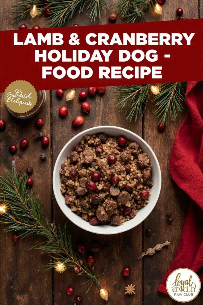Lamb and Cranberry Holiday Dog Food Recipe