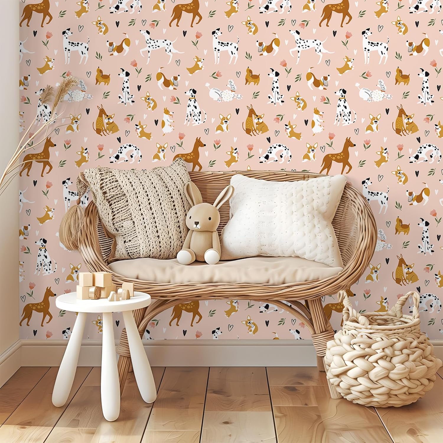Puppy Nursery Peel-&-Stick Wallpaper