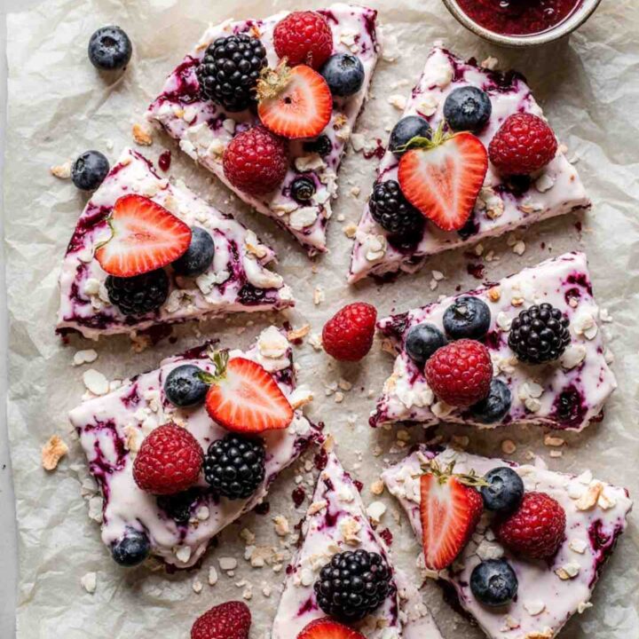 Coconut and Berry Yogurt Bark