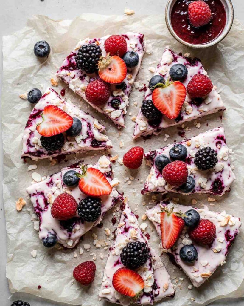 Coconut and Berry Yogurt Bark