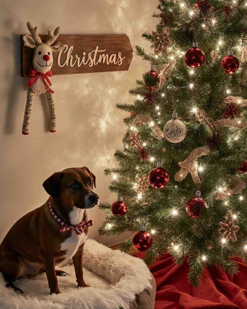 Festive Christmas Dog Room Decor Ideas