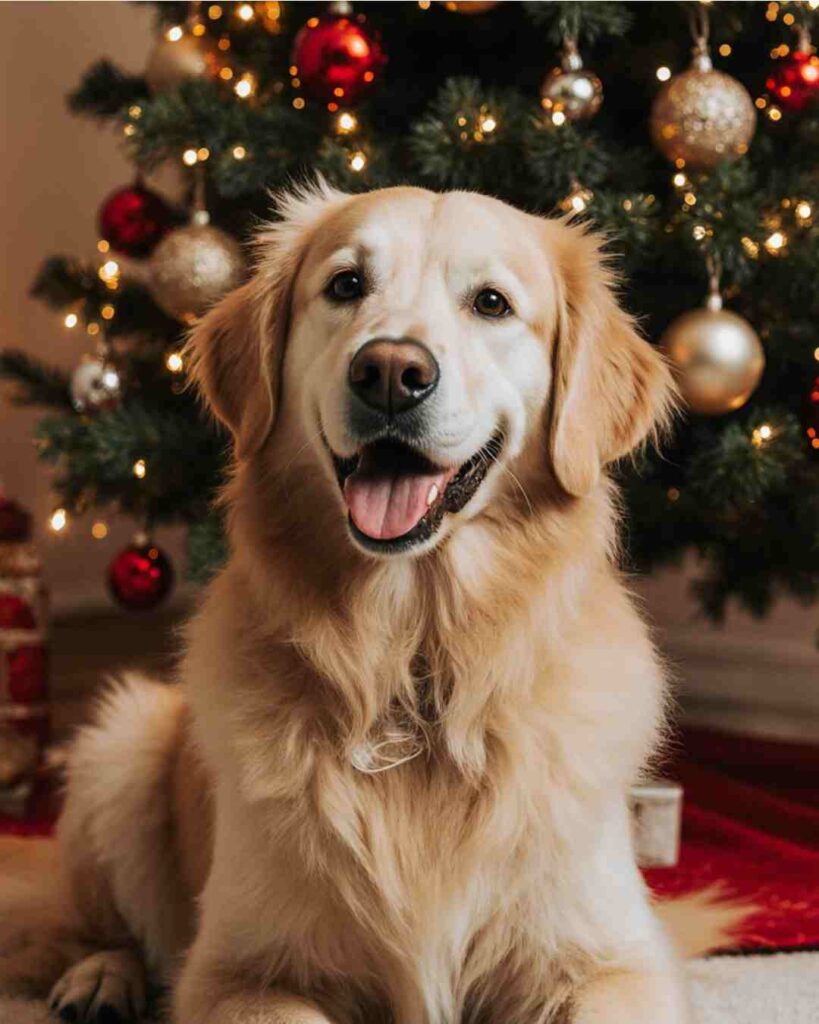 Holiday-themed Christmas dog names