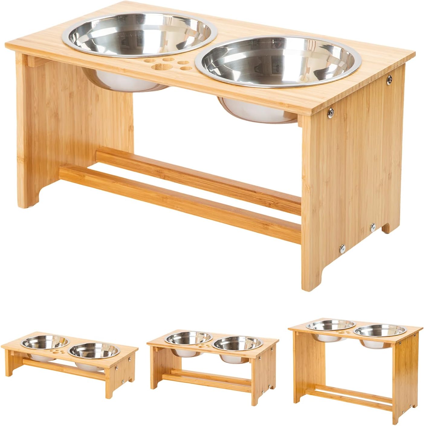 FOREYY Elevated Dog Bowls Stand (Raised Feeder for Dogs)
