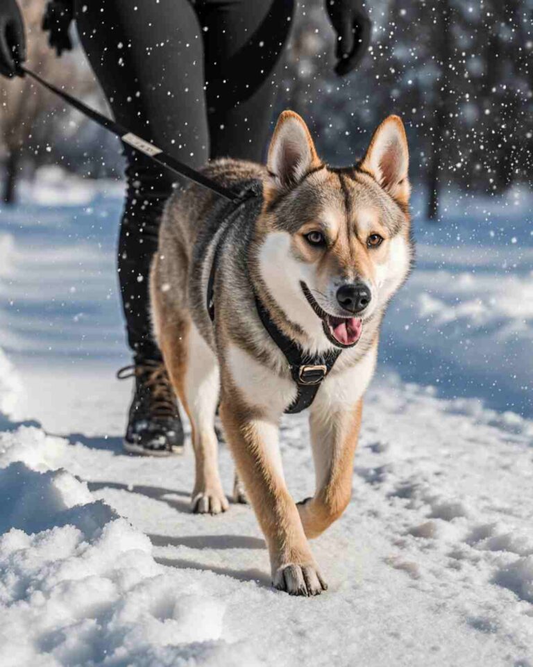 how to train your dog for confident walks on snow and ice